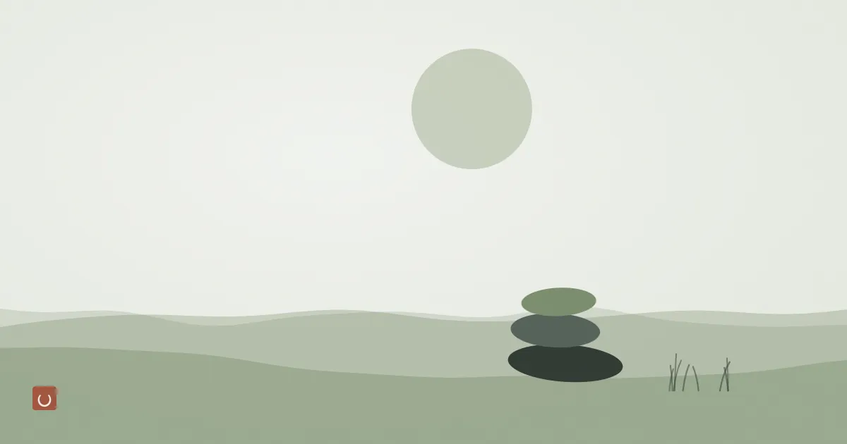 Abstract ink wash illustration of a faint circle like a clock face fading at one edge, representing makeup shelf life